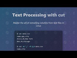 Linux Text Processing: Master the 'cut' Command for Data Extraction