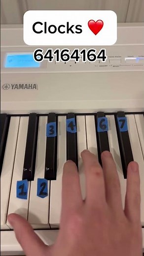 How to play Clocks on the piano EASY #piano #pianotutorial #easy