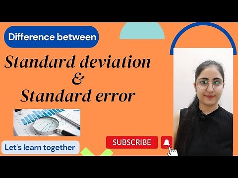 Difference between Standard Deviation & Standard error || Statistics || Data Analytics || Commerce