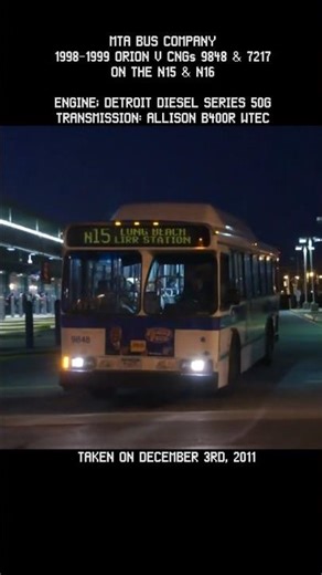 1998-1999 Orion V CNGs 9848 & 7217 On The N15 & N16 #mtabus #nycbus #metro #buses #transit