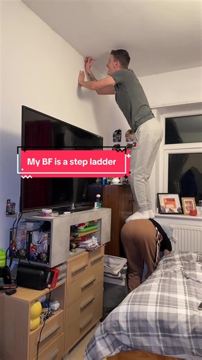 Using Your Partner as a Step Ladder in Fun Memes