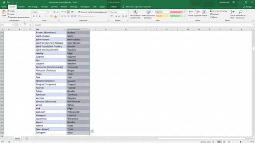 Comment Créer une liste sans doublon sur Excel. - TUTO DE RIEN