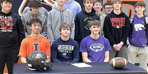 Trio of Tigers sign for collegiate football careers