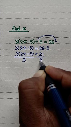 First Degree Equation Solving ✍️ #maths #mathematics #equation #algebra