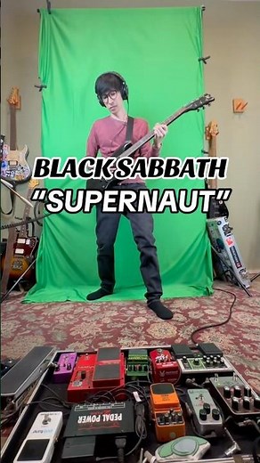 Black Sabbath - Supernaut #blacksabbath #ozzyosbourne #tonyiommi #guitar #metal #heavymetal
