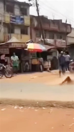A flying Witch was caught on camera somewhere in Nigeria after she acci dentally landed on the ground 😳 | Core Television