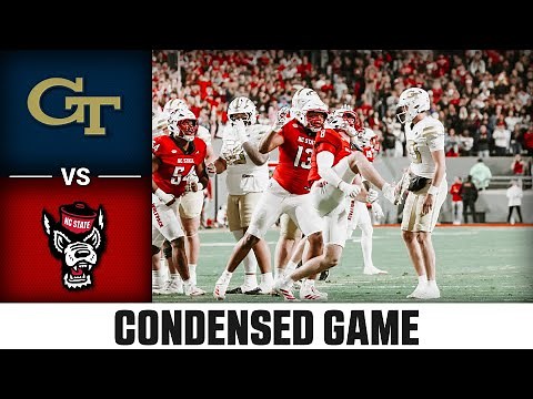 Georgia Tech vs NC State Condensed Game | 2025 ACC Football