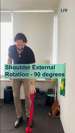 Shoulder External Rotation - 90 degrees Impingement Rotator Cuff Exercises LivFit Physio Mornington