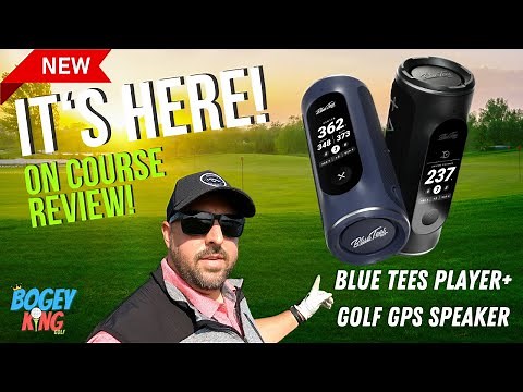 New! Blue Tees Golf Player+ GPS Speaker On Course Review! Answers to your questions!