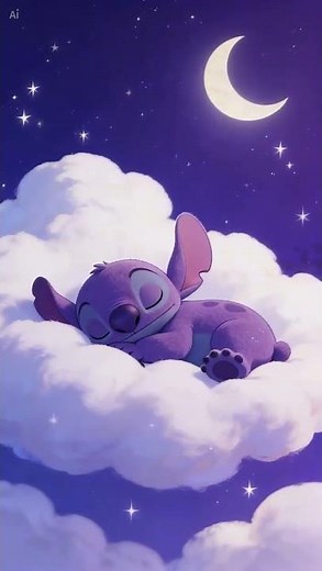 Soothing Lullaby Music for Sleep 🐾 Stitch's Baby Lullaby Deep rest, relax your mind & energy #1