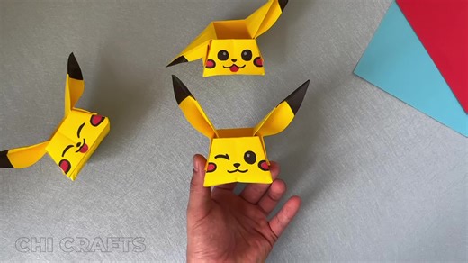 DIY Origami Pikachu Tutorial for Pokémon Fans