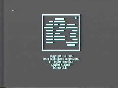 LOTUS 123, Tutorial piloto del año 1989.