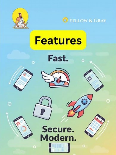 Yellow & Gray---Web & Mobile App Services