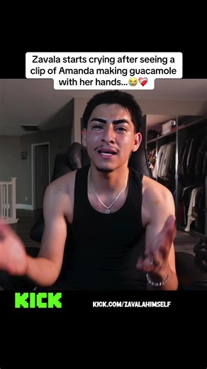 Zavala starts crying after seeing a clip of Amanda making guacamole with her hands…😭❤️‍🩹#fyp #zavala #amanda