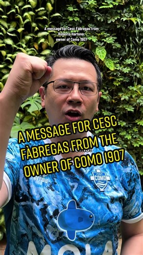 🇬🇧 | “We’re looking forward to what you can achieve as a coach, and what we can achieve together as owners of our football club.” Roberto Hartono, Como 1907’s Indonesian owner wishes Cesc Fàbregas a huge congratulations and good luck for the next journey in his football career as a coach for the B and Primavera squad of Como 1907. 🇮🇹 | “Non vediamo l’ora di assistere ai tuoi successi da allenatore, e di festeggiare insieme i traguardi che potremo raggiungere come proprietari del Club”. Dall’