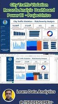 City Traffic Violation Records Analyis Dashboard - Power BI - Project Intro