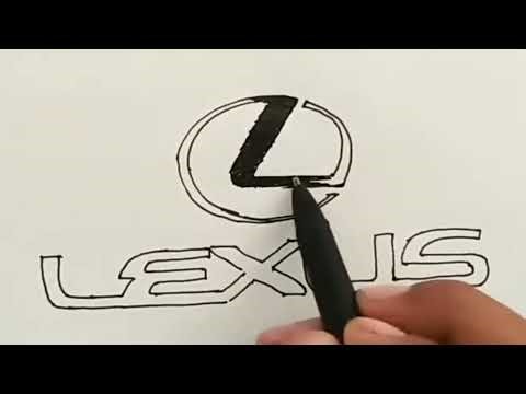 How to Draw the Lexus Logo Step by Step Easy Car Logo Drawing Tutorial