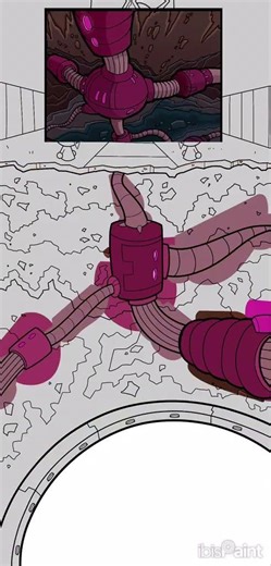 Drawing an Invader Zim background for “Squishy, hugger of worlds”! #invaderzim