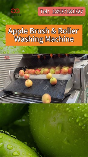 Watch Apples Go From Dirty To Shiny!