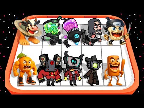 Merge Monster: Hero Battle Master Toilet New Update Strategy Defence Fight Gameplay