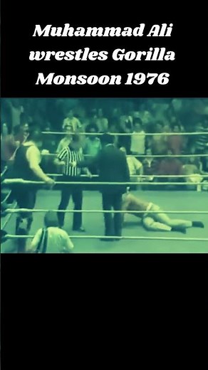 Gorilla Monsoon VS Muhammad Ali The WILDEST Wrestling Match of 1976!