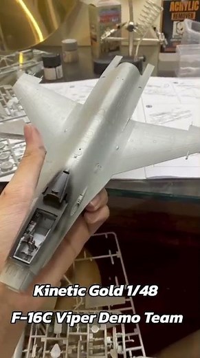 🔥Pro Built Kinetic Gold 1/48 F-16C Viper Demo Team🔥WIP