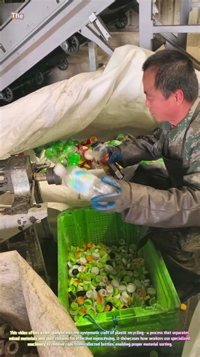 Recycling Stream: Removing Bottle Caps with a Semi-Automatic Decapper! ♻️🔄