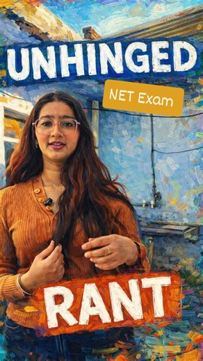 Soumya here on Instagram: "NET Part 3: Ye tip nahi, collective rant hai. Higher education ka education eliminator exam 🤡 Social science ke bacchon ko • subjective dimaag ❌ • critical thinking ❌ • theory ❌ Aur milta hai: 📺 Political Science ka KBC 🎩 Karan Magic style guessing round 📊 Sarkari scheme chronology olympics Iss pe hatash mat ho. PYQ hi iska asli crack hai. 📚 Padho ladai ladne ke liye ✊ Lado samaj badalne ke liye Agar tumhe bhi NET se trauma bond ho gaya hai, comment karo “US” aur 