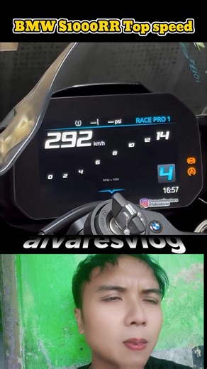 BMW S1000RR top speed 349km-h🚀🚀🚀🔥🔥 #jangkauanluaslebihbanyakorang | Alvares Vlog
