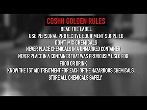 COSHH Golden Rules