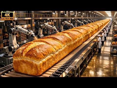 Inside a Modern Bread Factory: How Bread is Made in the World’s Largest Factory ( Full Process )