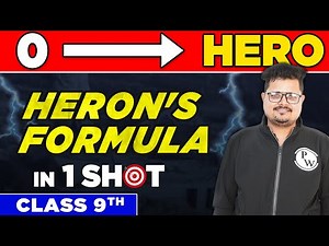 HERON'S FORMULA in One Shot - From Zero to Hero || Class 9th