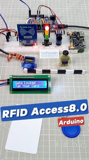 Red Means Stop. Green Means Access Granted! 😎#arduino #arduinoproject
