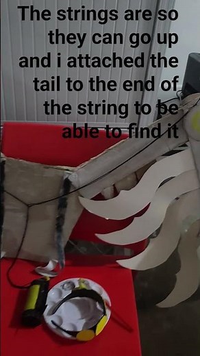 Making my murder drones wings for my cosplay!