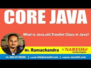Core Java Tutorial | What is Java.util.TreeSet Class in Java? | By Mr.Ramachandra