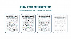 Piano Theory Bingo Game: Intermediate Music Education (PDF Download) - Etsy UK