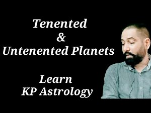Tenanted & Untenanted planet in KP Astrology | Role of Tenanted & Untenanted Planet in KP Astrology