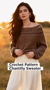 10K views · 1.8K reactions | Crochet Pattern - Chantilly Sweater 臨 What I used: ✅ 17 skeins of Portobello color 20 from @hobbii_yarn ✅ Crochet hook 5 mm / US H/8 ✅ Crochet Pattern - Chantilly Sweater, find link in my bio @themailodesign or DM me for the link ❤️ Happy Crocheting, Love you all, Lena ❤️ | TheMailoDesign | Facebook