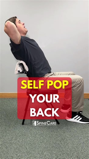 26K views · 372 reactions |  Easy Way to Self Pop Your Back #chiropractic #chiropractor | SpineCare Decompression and Chiropractic Center | Facebook