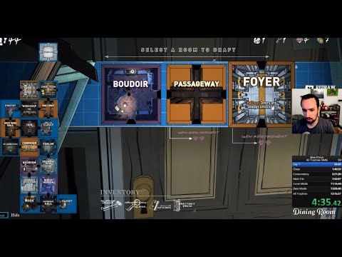 Blue Prince All Trophies Speedruns (Chat via Twitch)