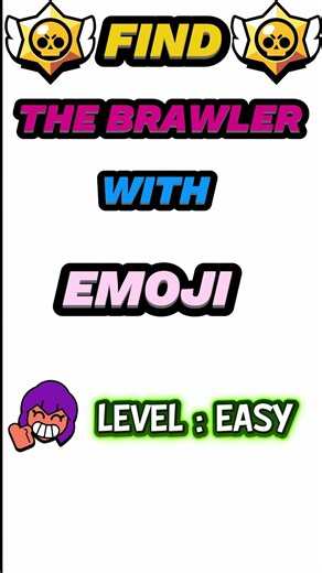 Guess the Brawler with Emoji #brawlstars #bs #supercell #fyp #pourtoi