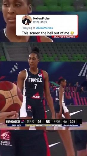 Respect to Sandrine Gruda as she has been one of the top players for France throughout the years but those jumpshot mechanics should be illegal 💀 | ClutchPoints