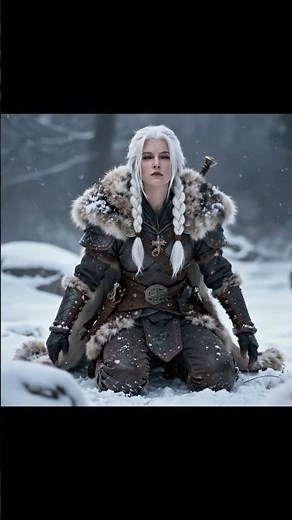 The White-Haired Viking Woman | A Mythic Warrior Queen from the North - Shorts