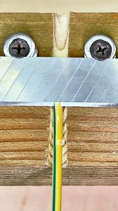 This Wire Stripping Jig Should NOT Work… But It Does I turn a utility knife blade and a scrap of wood into a simple jig that strips electrical wire insulation in one smooth pull. No fancy tools, just a smart workshop hack. #DIY #tools #workshop | Turbo Tips