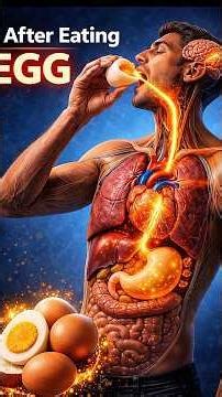 Eat an Egg watch what Happens Inside Your Body#shorts