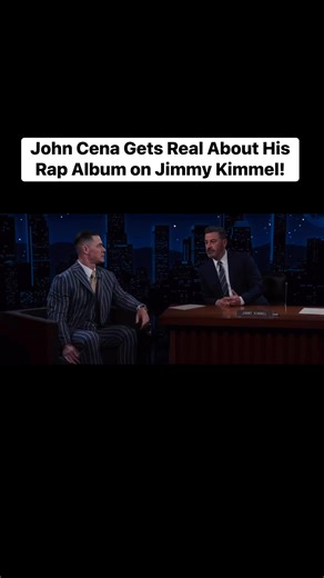John Cena talked about his rap album on Jimmy Kimmel Live and revealed how people reacted when they realized it was actually GOOD. Here’s the truth behind his album, his persona, and how wrestling fans turned into rap fans overnight. 🤣🔥💿 #JohnCena #JimmyKimmel #WWEHistory #HipHopCulture #ThrowbackMoment | Entertainment Stories