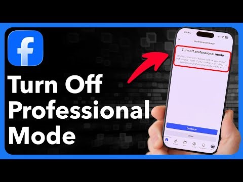 How To Turn Off Professional Mode On Facebook