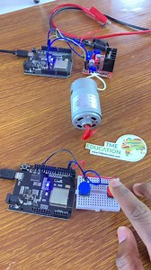 16K views · 59 reactions | DC Motor Speed control Wirelessly using WeMos D1 R32 board #engineering #arduino #electronics #esp32 | Upload Ideas with Itamar | Facebook