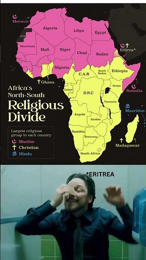 🌍🕌✝️ Largest Religious Groups in Africa | Religion Map & Population Explained #shorts