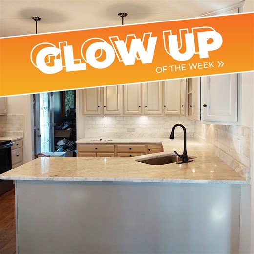 This week's glow-up: a small kitchen with major style 😎 The homeowners decided to revamp and paint their kitchen cabinets in a custom-formulated greige tone: Agreeable Gray. How to get the look: ✅ Paint cabinets in a neutral, creamy greige tone. ✅ Pair with white countertops and backsplash with warm undertones (ex: stick to marbling that's deep brown, gold etc). ✅ Finish the look with black hardware and our favorite, a modern black faucet. #GlowUp #TransformationTuesday #Transformation #BeforeA